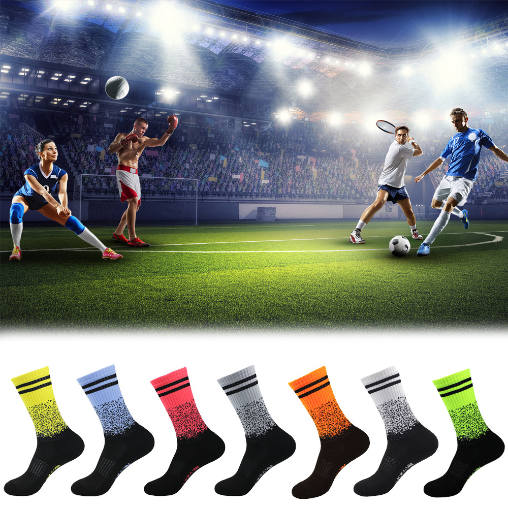 Neue Laufsocken Fußballsocken Mittelrohr-Sportsocken Herren- und Damen-Radsocken Basketballsocken Tennissocken Badminton_voghion.com