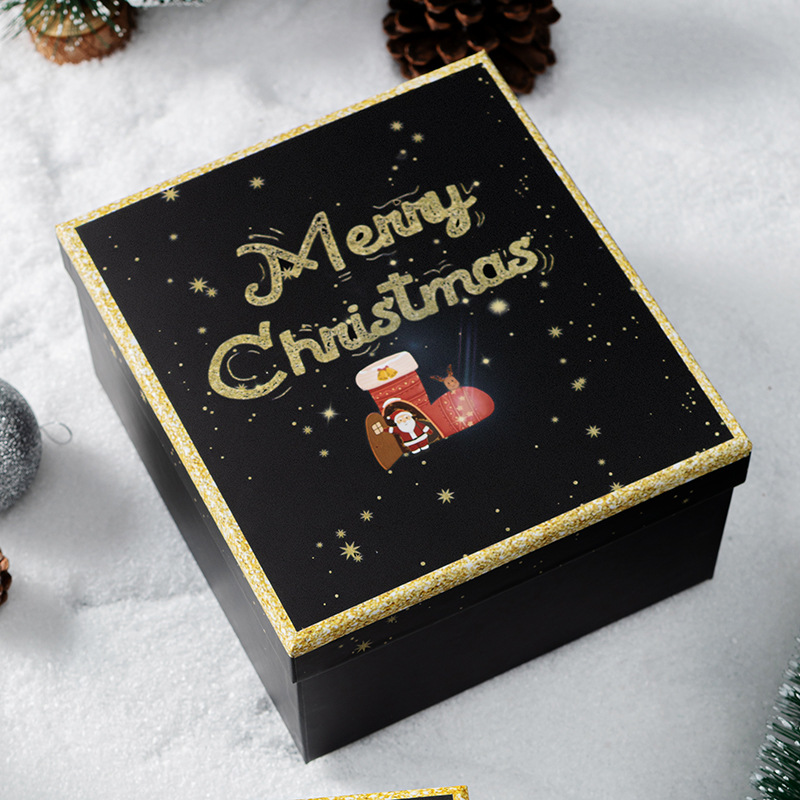 En stock caja de regalo de Navidad cubierta de cielo rojo caja de regalo grande bufanda termo taza caja de Nochebuena caja de Apple image 11