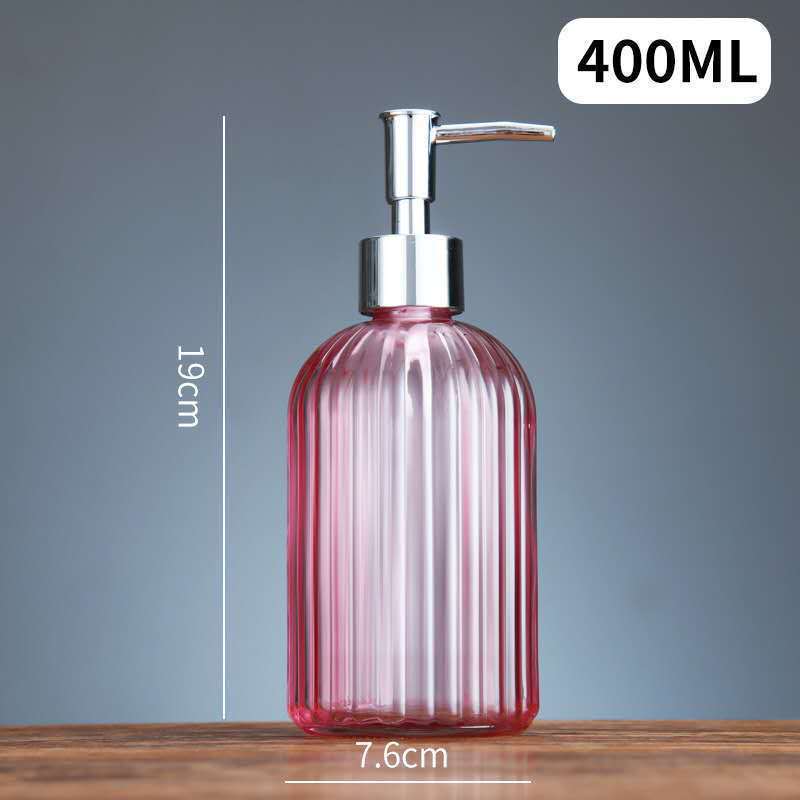 Dispensador de Jabón Líquido de Vidrio con Bomba de Presión y Antideslizante para Baño y Hotel image 15