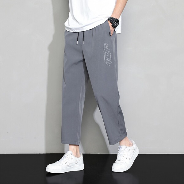 Summer thin quick dry casual men's silk breathable sports trend…