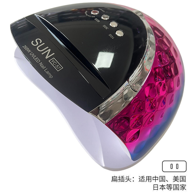 Lámpara de uñas de alta potencia para uso transfronterizo, lámpara de fototerapia LED de secado rápido para esmalte de uñas en gel, máquina de terapia de luz para uñas específica para salones de manicura