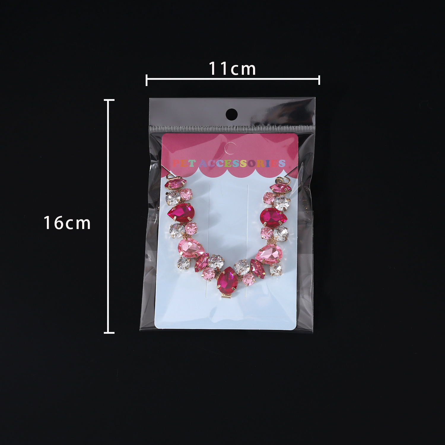 Collar de cadena de cristal para mascotas gatos perros diamante princesa gota de agua collar de boda de metal collar de mascotas