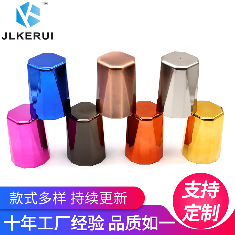 Taza de color fábrica Bar discoteca entretenimiento pantalla placa galvanoplastia taza de color diamante columna taza de color KTV taza de color se puede utilizar como logotipo