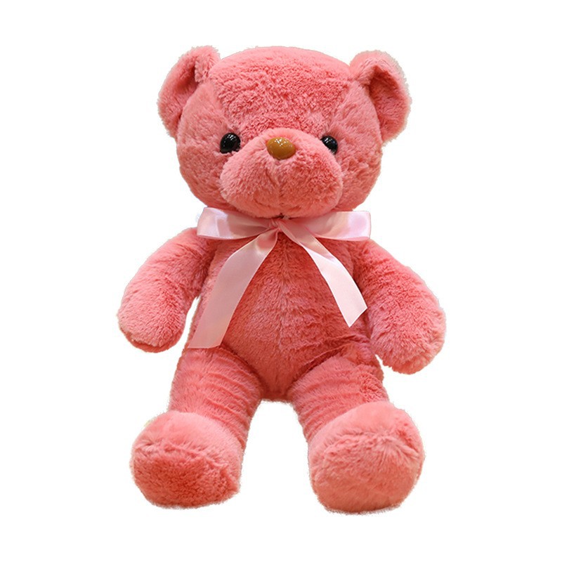 Osos de peluche con lazo de cinta de diez colores, muñecos de boda, regalos al por mayor, juguetes de peluche