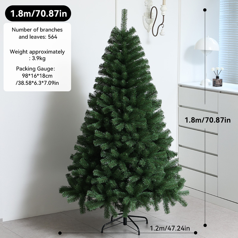 Transfronterizos PVC gran árbol de Navidad cifrado luminoso árbol de Navidad decoración decoración de Navidad al por mayor en stock