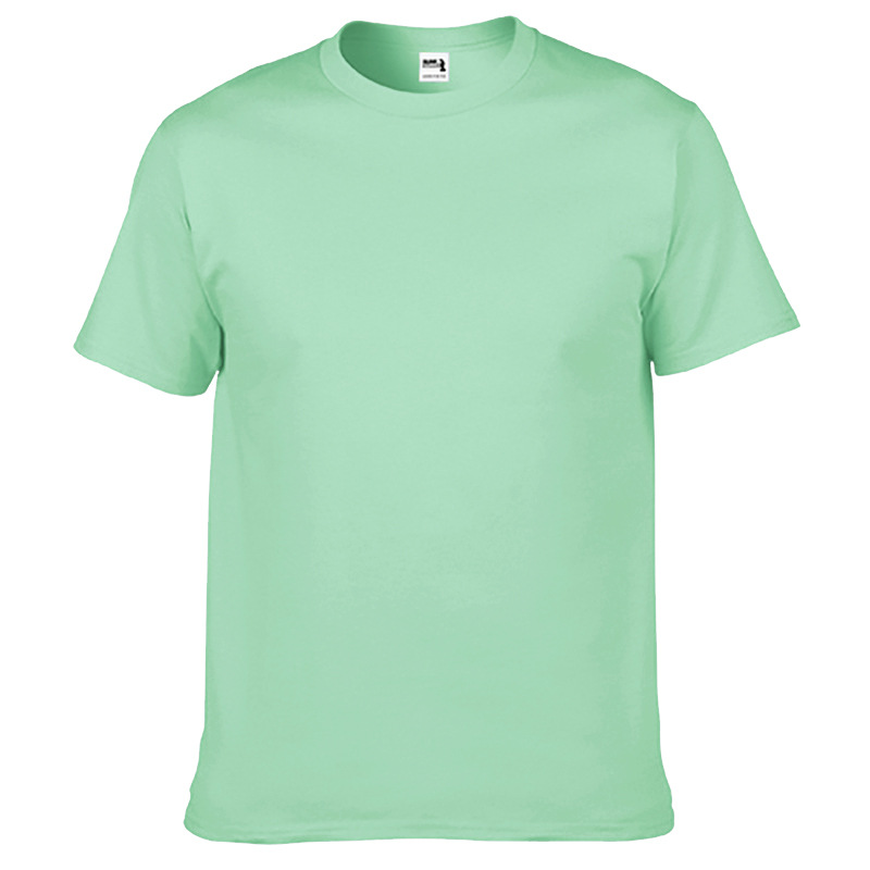 Camiseta de manga corta de color sólido Gildan Camiseta de 210g de cuello redondo de algodón personalizado Camiseta de cuello redondo para hombre personalizada