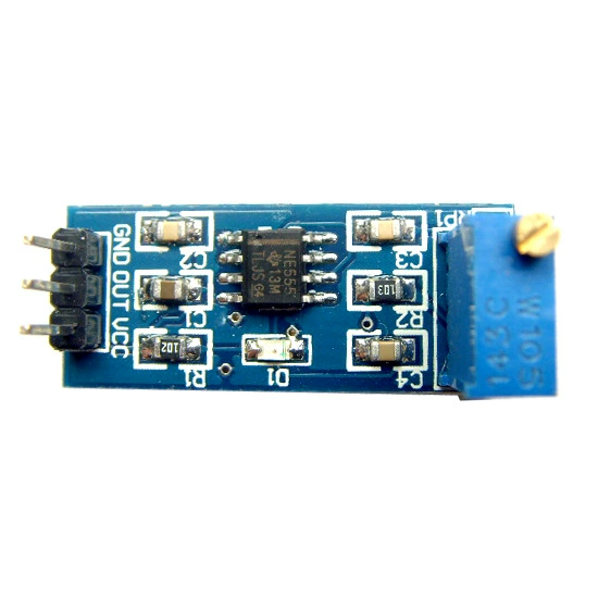 NE555 pulse generator square wave rectangular waves small signal generator module frequency adjustable