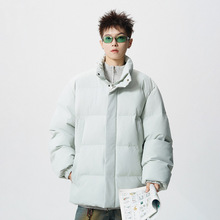 男士立领棉服2025年冬季新款男装青少年时尚休闲简约百搭保暖棉衣