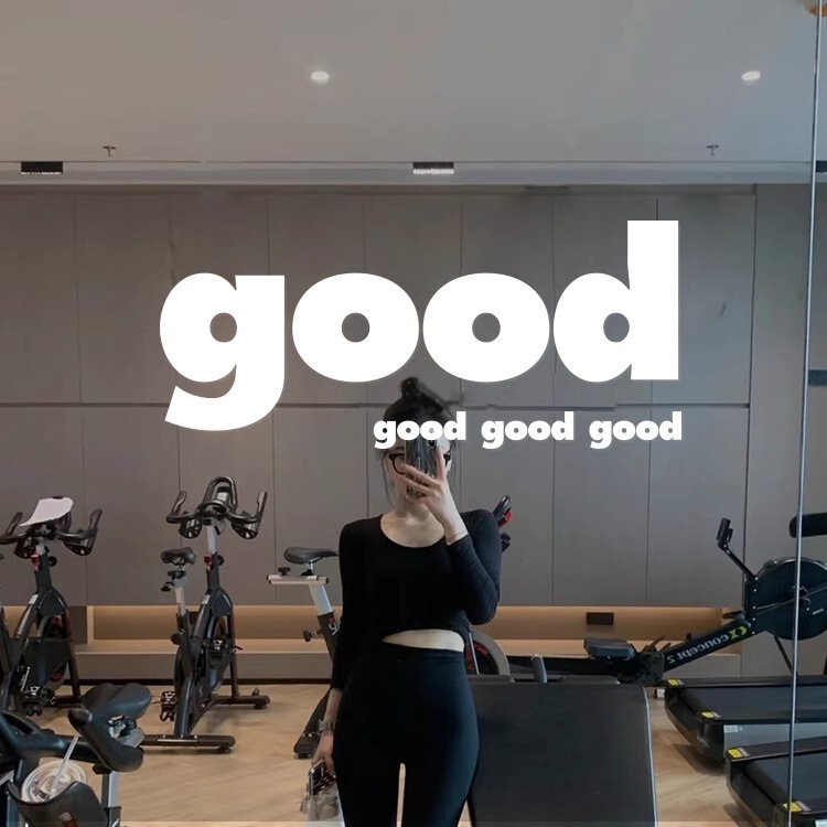 Good Good Luck Girl Ins Style Mirror Window Glass Door and Window Anti-collision Decoration Shop Simple Waterproof Wall Sticker