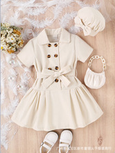 ɫBȹͯblF؛children Clothes  Solid color dress