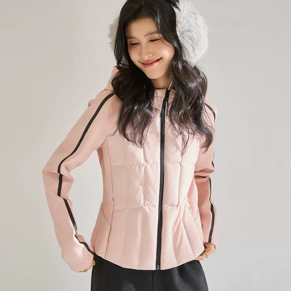 25秋冬「轻系小蛮腰」白鹅绒羽绒服轻薄短款带帽瑜伽服29025