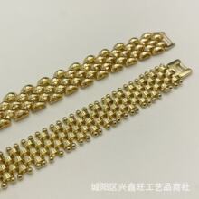 铜创意款手链 铜镀真金手链饰品金色时尚配饰