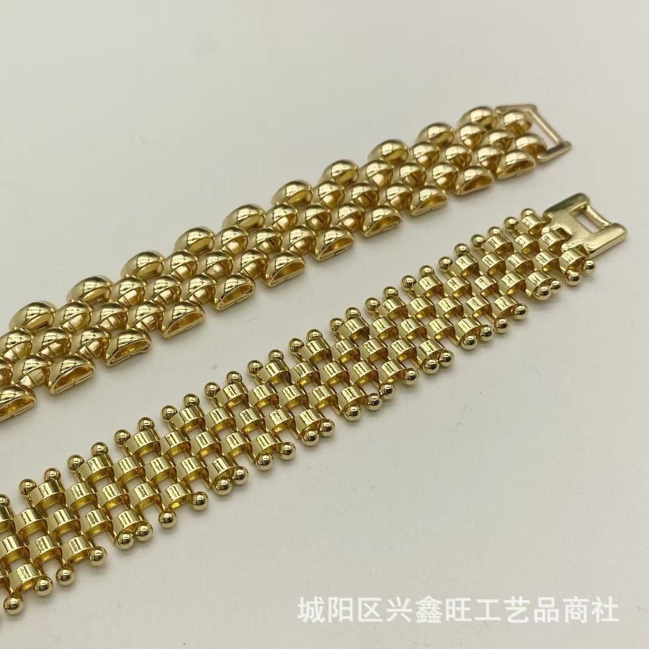 铜创意款手链 铜镀真金手链饰品金色时尚配饰