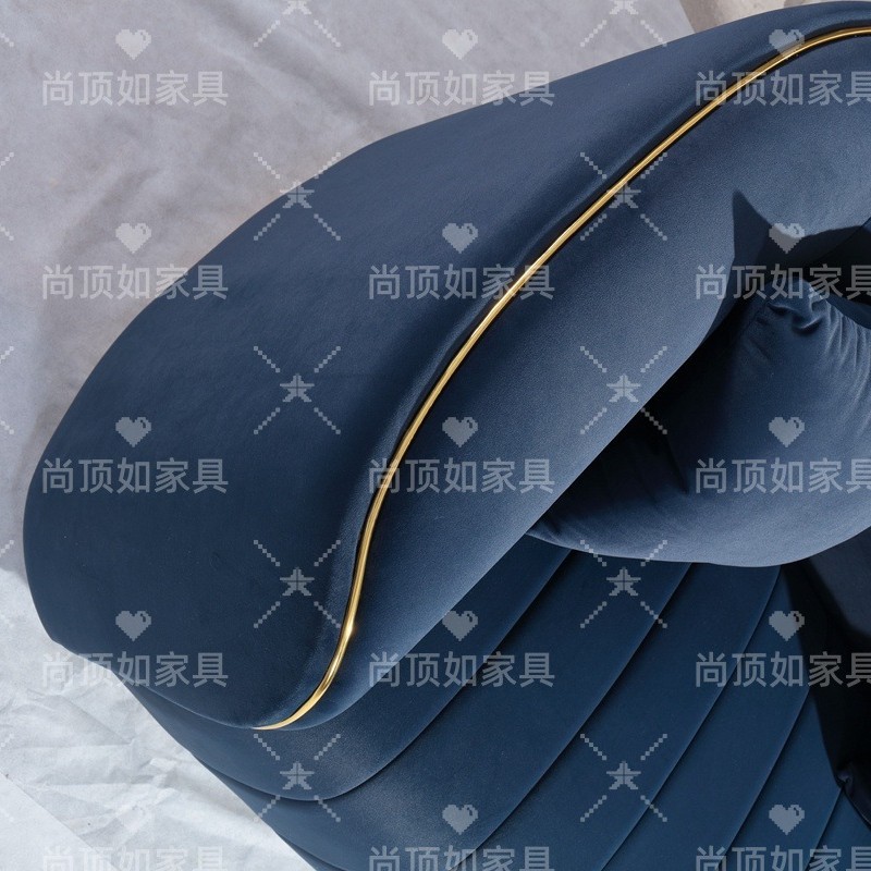 Lujo ligero oro chapado tela 123 sofá hotel de lujo club hall recepción sofá de tela antiincrustante de ocio triple asiento