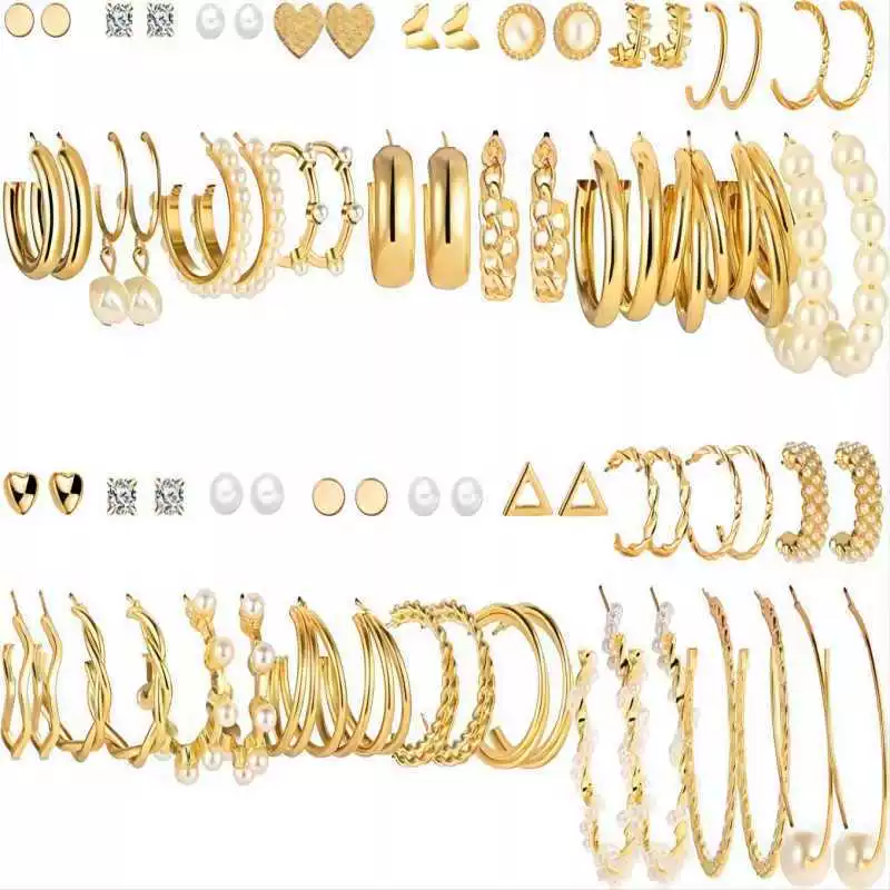 Серьги, модный набор, Amazon, 36 пар