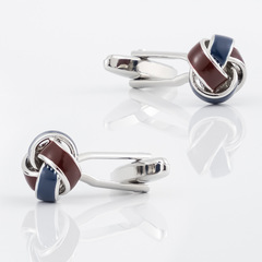 New Burgundy Brown Oil Spotted Cable Shaped Cufflinks for Imported Men's French Style Shirt Cufflinks Wholesale