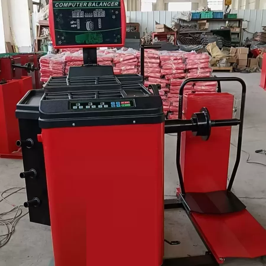 跨境出口电子液晶激光扫描全自动液晶显示中小型汽车轮胎平衡机