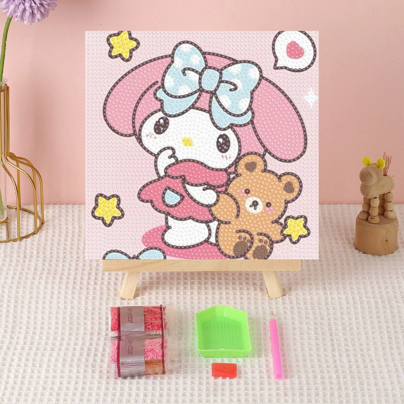 Алмазная вышивка (canvas) Genshin Impact DIY, 20×20 / 30×30, деревянная внутренняя рама и набор инструментов
