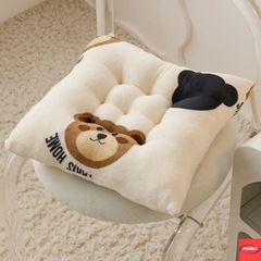 Seat cushion chair cushion office long sitting seat pad thick student winter home use back pad stool cushion butt pad soft