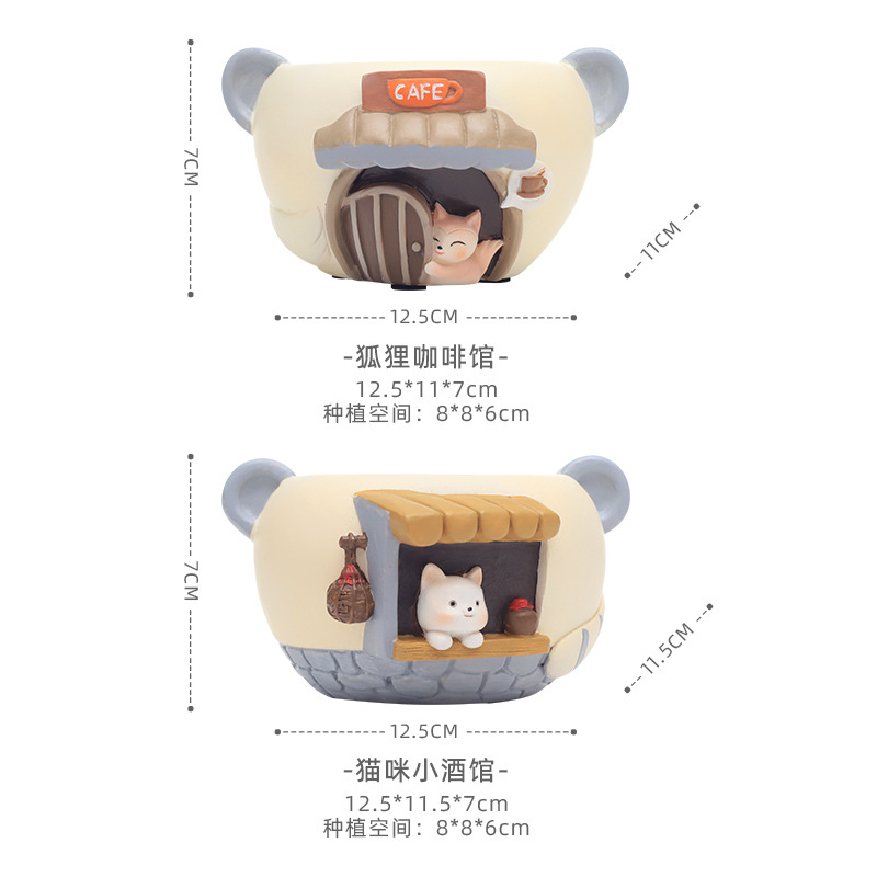 Chậu cây mọng nước hình nàng tiên resin, chậu mini để bàn, trang trí nhà, ban công và tiểu cảnh (RG-193)