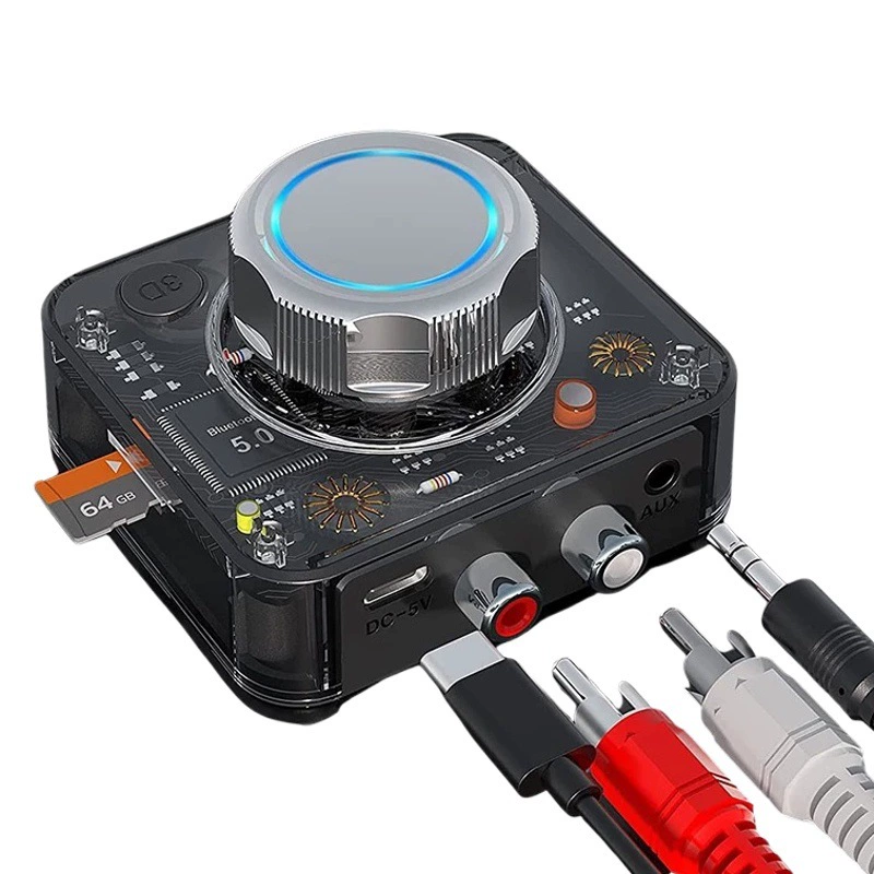 C39 Bluetooth-приемник RCA поддерживает карту сабвуфера Автомобильный Bluetooth-приемник AUX Bluetooth-адаптер 5.1