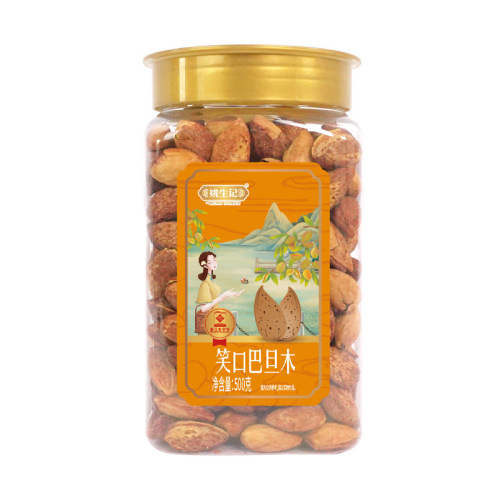 Yao Sheng Almond 500g Canned Peached Almonds Badam Dry Nuts New Year Snacks Wholesale