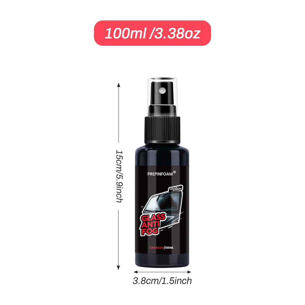 Prepinfoam-P33 Car Glass Anti-Fog Agent Cross-Border Special Front Windshield Rearview Mirror Anti-Fog Spray