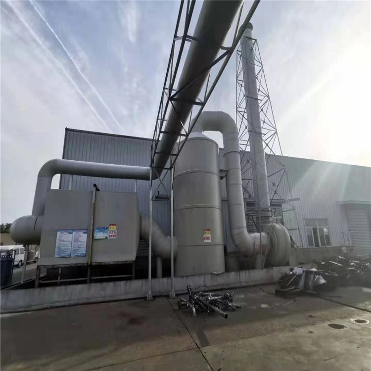 出售净化设备 定制全新尾气吸收塔 废气处理设备 塑料废气回收塔