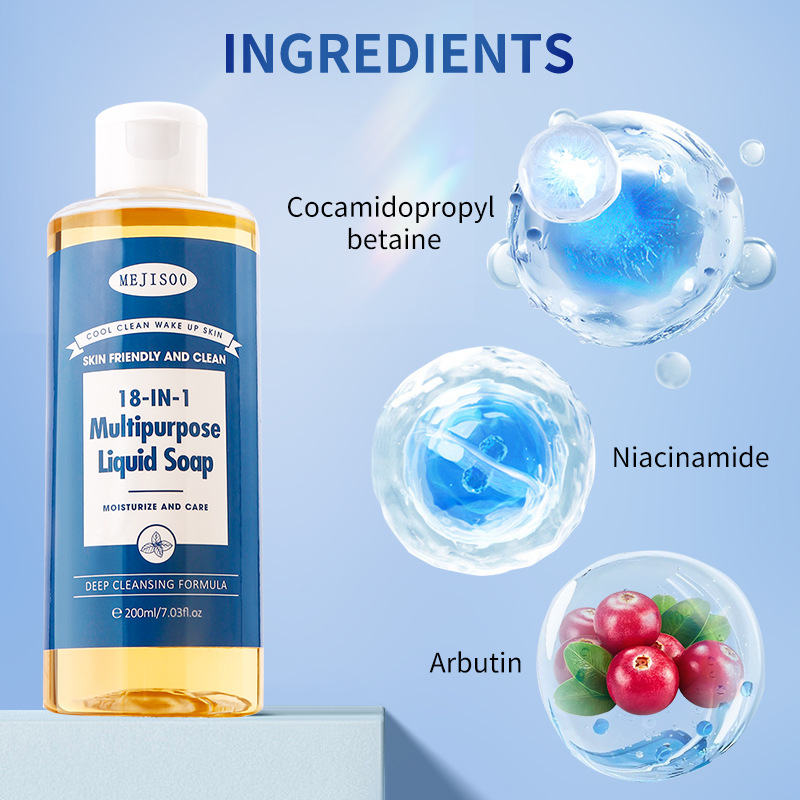 Amazon 18-in-1 Multipurpose Liquid Soap 18-in-1 Liquid Soap Is a Cross-Border Hit