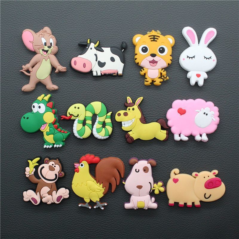 Pegatinas magnéticas pegatinas de refrigerador pegatinas creativas dibujos animados lindos un conjunto de automóviles pegatinas de educación temprana para niños antichoque