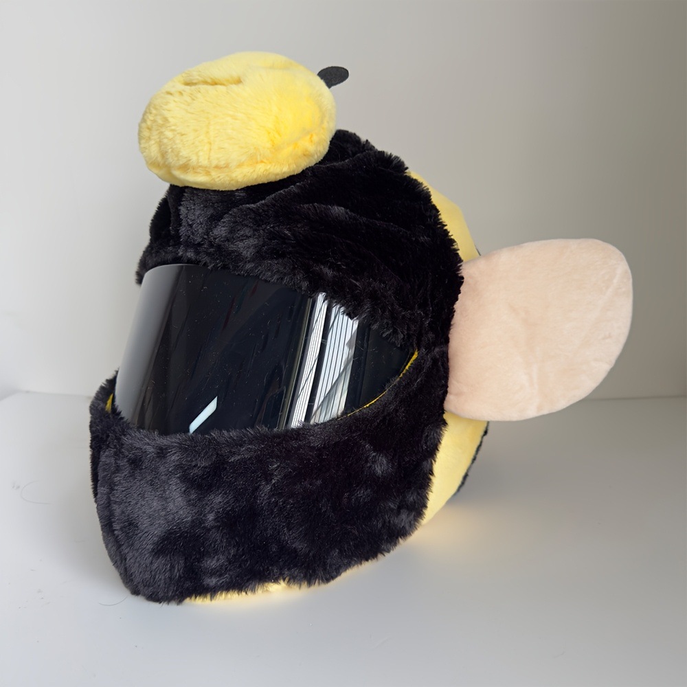 Cross-Border Hot Selling Bee Helmet Protective Cover Cycling Funny Motorcycle Equipment Cute Plush Hood Accessories