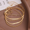 Metal chain, retro fashionable universal ankle bracelet