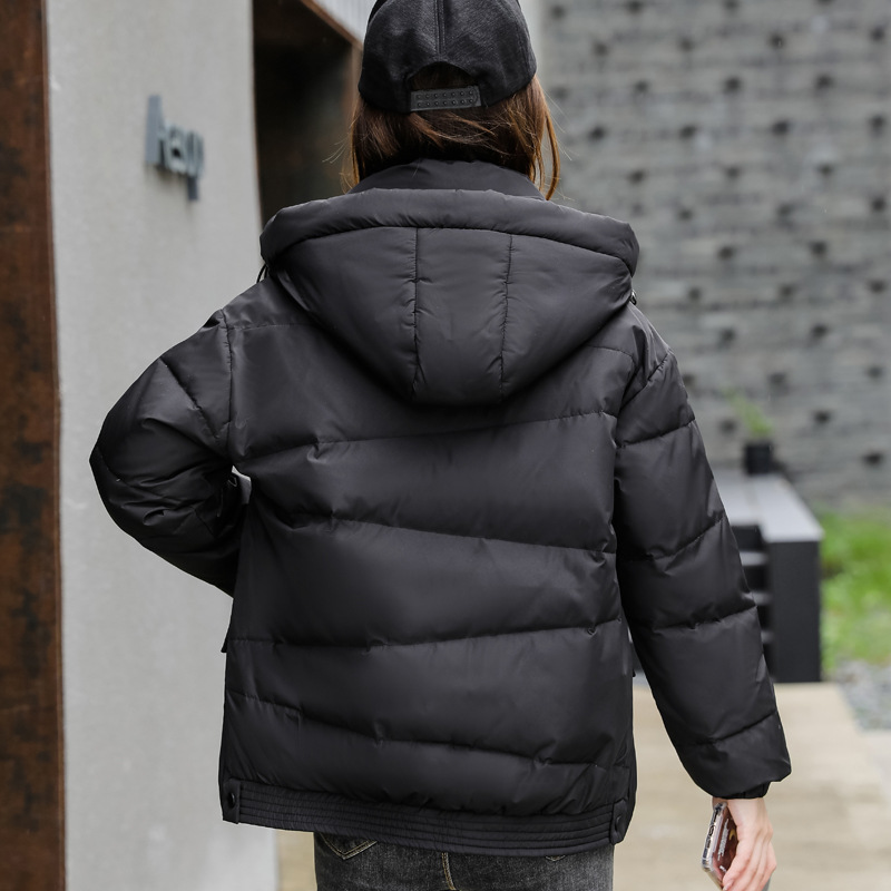 Corto y suelto invierno pequeño nuevo engrosado ocio calentamiento chaqueta de algodón de moda de niñas pan