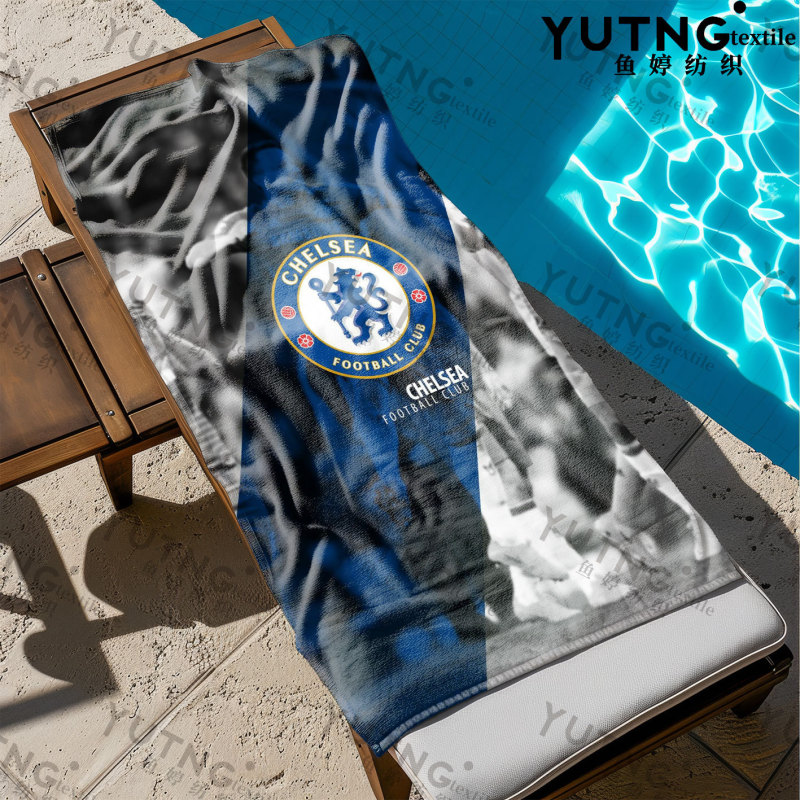 Cross-Border Supply Chelsea Beach Towel Football Sports Bath Towel Microfiber Towel Swimming Towel Cross-Border Supply Chelsea Beach Towel Football Sports Bath Towel Microfiber Towel Swimming Towel