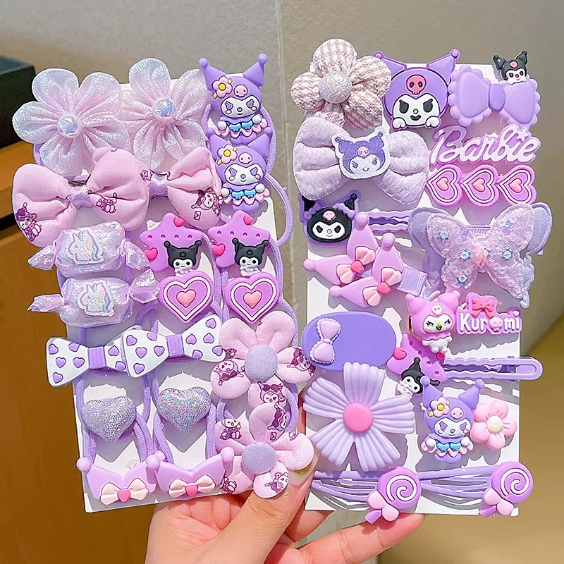 儿童库洛米发饰可爱发夹女童卡通发圈头绳宝宝超萌发卡小女孩头饰