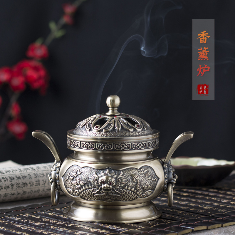 Metal copper Incense burner for home use