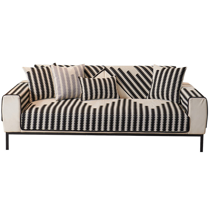 Luz de lujo de alto nivel sensación cojín de sofá cuatro estaciones cojín de cuero antideslizante sofá cubierta 2024 nuevo sofá toallas