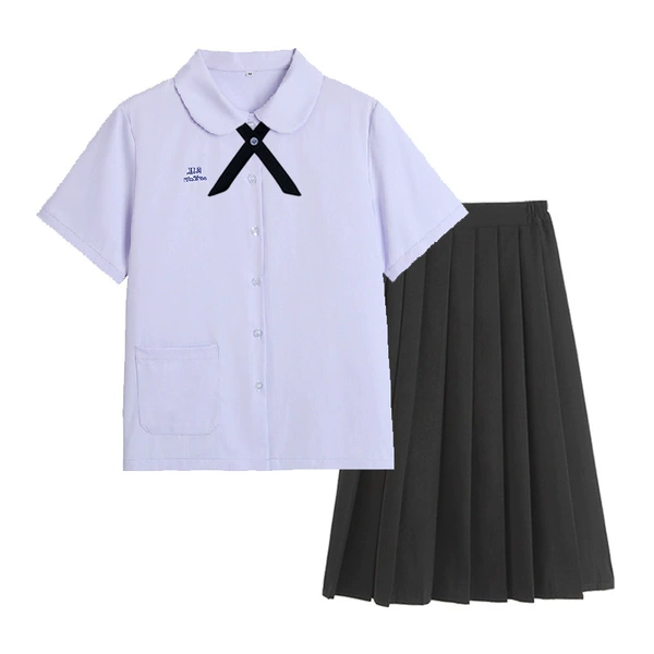 Black bow tie, with short sleeve