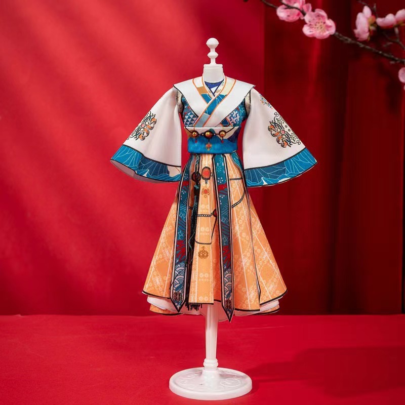 Wenpai 子供の手作り漢服人形素材パッケージままごと女の子のおもちゃドレスアップデザイン女の子の誕生日プレゼント|undefined