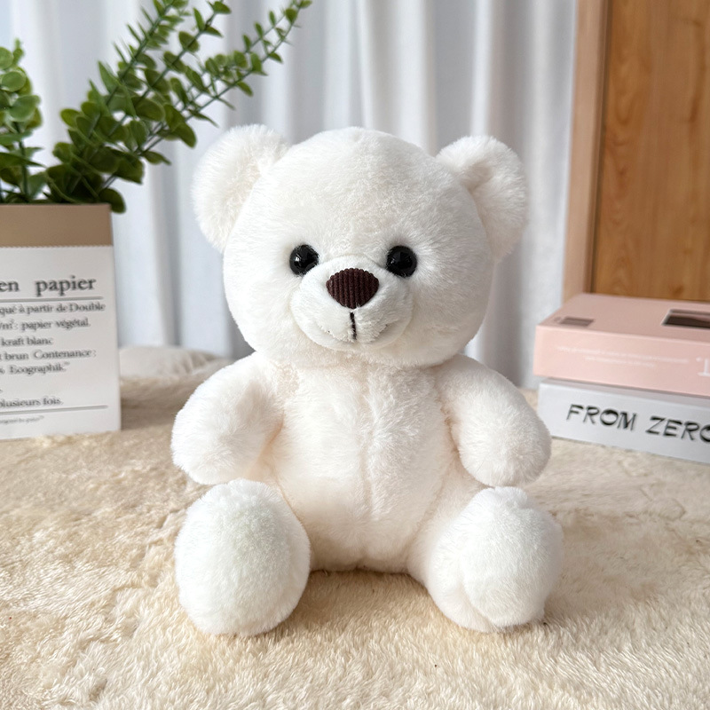 Teddy Bear se puede imprimir LOGO evento de vacaciones muñeca regalo para el hogar adornos de escritorio abrazar juguetes de peluche