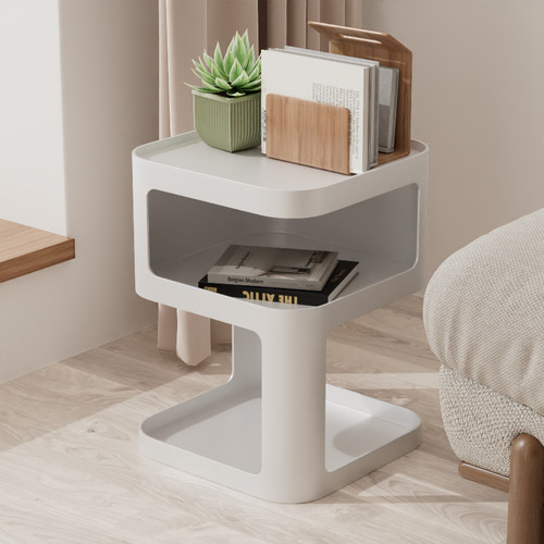 Creative Internet celebrity sofa side cabinet storage table small apartment living room simple iron coffee table bedroom simple bedside table