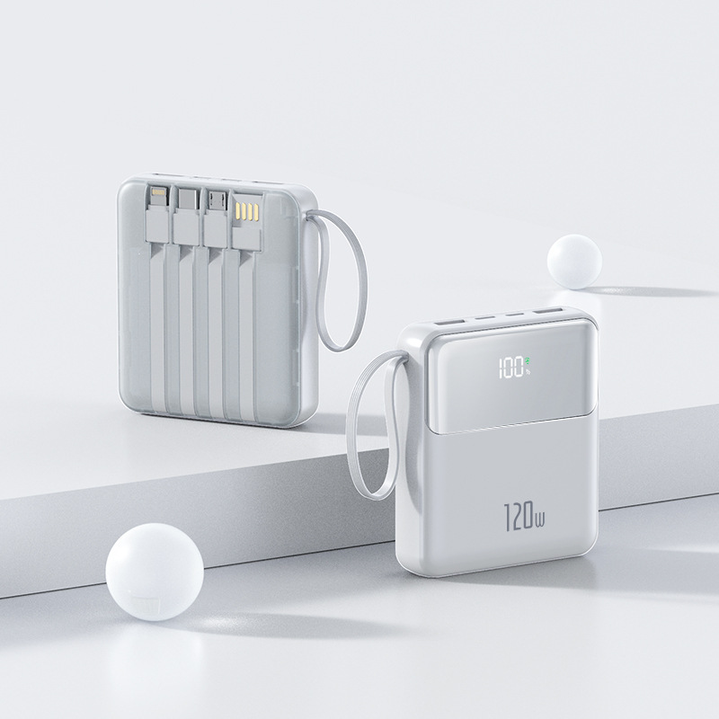 政府認定ミニ 4 線式超高速充電大容量パワーバンク小型ポータブル電源プリント|undefined
