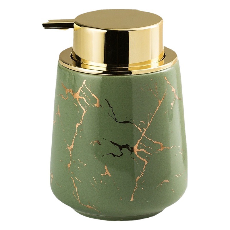 Botella de espuma de cerámica simple mano desinfectante Gel de ducha champú desinfectante loción prensa botella Hotel botella de hogar