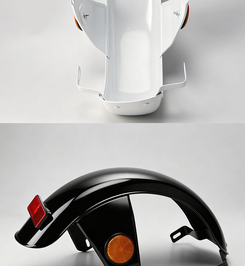 New National Standard Electric Bicycle Mudguard with Reflective Iron Material, National Standard Bike Mudguard, Thickened and Durable Rear Mudguard