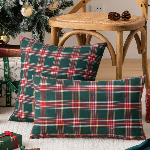 Cross-border new Amazon Christmas pillow case Nordic ins plaid cushion living room sofa home decoration pillow pillow