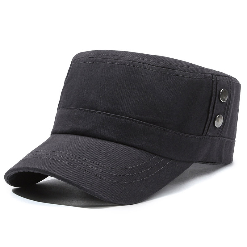 Military Flat Top Baseball Cap For Men Outdoor Casual Style_voghion.com