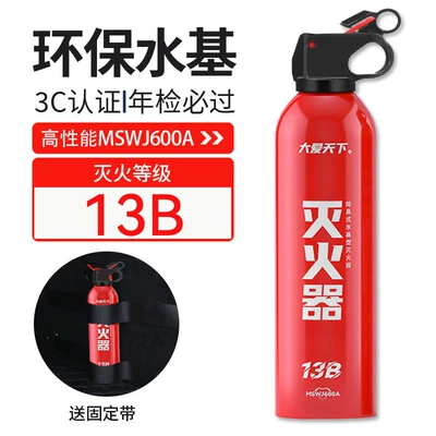 Portable Vehicle-Mounted Water-Based Fire Extinguisher Vehicle fire extinguisher - daai-tianxia-mswj600a13bfixed-belt