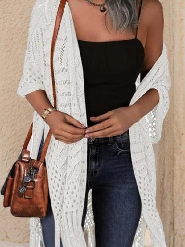 2025 Cross-Border New European and American Elegant Knitted Cardigan Lightweight and Elegant Women's Knitted Knitwear 2025 Cross-Border New European and American Elegant Knitted Cardigan Lightweight and Elegant Women's Knitted Knitwear