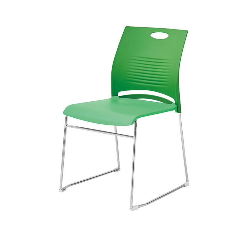 Fábrica simple silla de plástico de acero sólido personal de oficina reunión silla entrenamiento galvanoplastia computadora simple Silla de noticias image 7