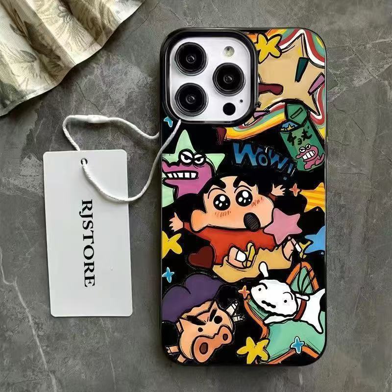 恐龙蜡笔小新苹果17Promax手机壳16pro可爱iPhone15/13趣味14/xs|undefined